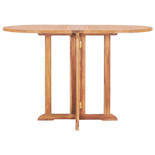 vidaXL Τραπέζι Κήπου Butterfly Πτυσσόμενο 120x70x75 εκ Μασίφ Ξύλο Teak