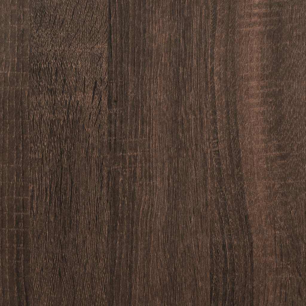 vidaXL Ντουλάπι τηλεόρασης καφέ δρυς 100x35x50 cm