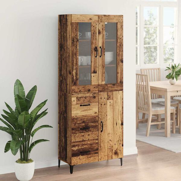 vidaXL Highboard &Pi;&alpha;&lambda;&iota;ό &Xi;ύ&lambda;&omicron; 69,5 x 34 x 180 &epsilon;&kappa;. &Epsilon;&pi;&epsilon;&xi;&epsilon;&rho;&gamma;&alpha;&sigma;&mu;έ&nu;&omicron; &xi;ύ&lambda;&omicron;