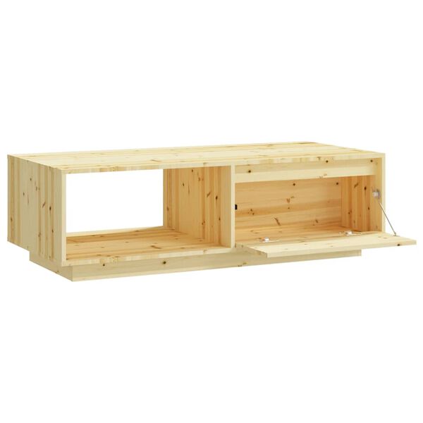 vidaXL Τραπεζάκι Σαλονιού 110 x 50 x 33,5 εκ. από Μασίφ Ξύλο Ελάτης