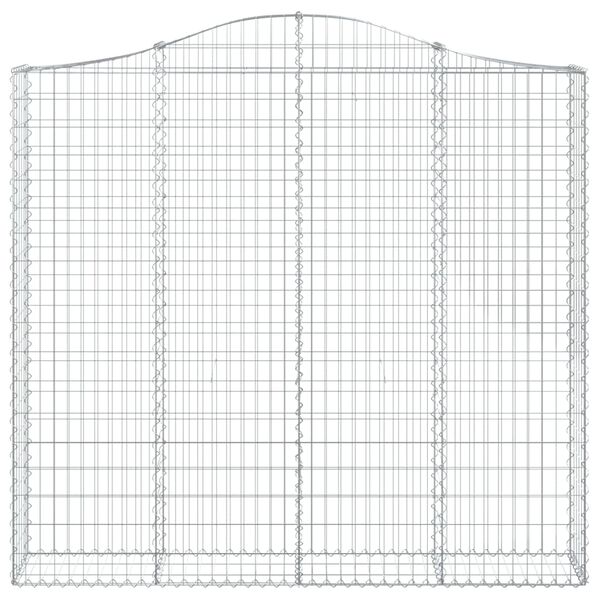 vidaXL Συρματοκιβώτιο Τοξωτό 200x30x180/200εκ. από Γαλβανισμένο Χάλυβα