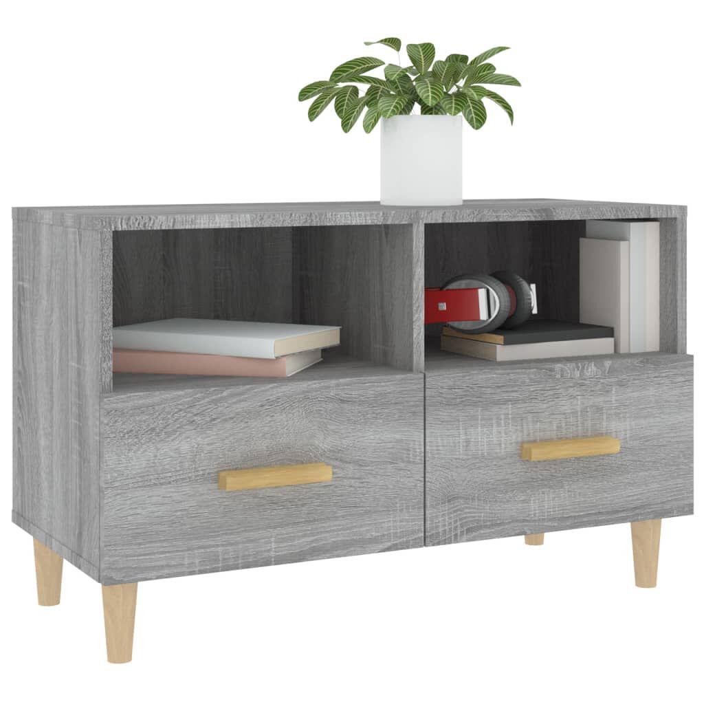 vidaXL Έπιπλο Τηλεόρασης Γκρι Sonoma 80x36x50 εκ. από Επεξεργ. Ξύλο