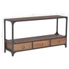 vidaXL Έπιπλο Τηλεόρασης με 3 Συρτάρια 120x30x60 εκ. Μασίφ Ξύλο Πεύκου