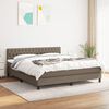 vidaXL &Kappa;&rho;&epsilon;&beta;ά&tau;&iota; Boxspring &mu;&epsilon; &Sigma;&tau;&rho;ώ&mu;&alpha; Taupe 180x200 &epsilon;&kappa;. &Upsilon;&phi;&alpha;&sigma;&mu;ά&tau;&iota;&nu;&omicron;