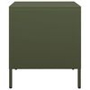 vidaXL Κομοδίνο Πράσινο Λαδί 35x39x43,5 εκ. από Χάλυβα