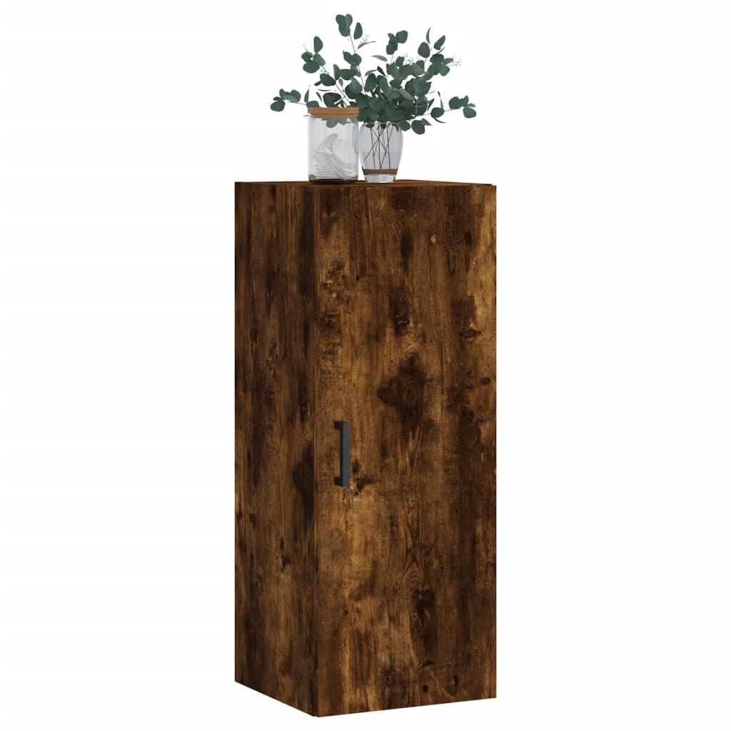 vidaXL Ντουλάπι Τοίχου Καπνιστή Δρυς 34,5 x 34 x 90 εκ.
