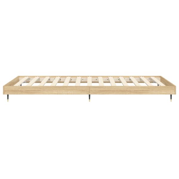 vidaXL Πλαίσιο Κρεβατιού Χωρ. Στρώμα Sonoma Δρυς 100x200εκ Επ. Ξύλο