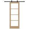 vidaXL Συρόμενη Πόρτα ORKDAL Καφέ 73.5 x 198.5 εκ. Ξύλο και μέταλλο