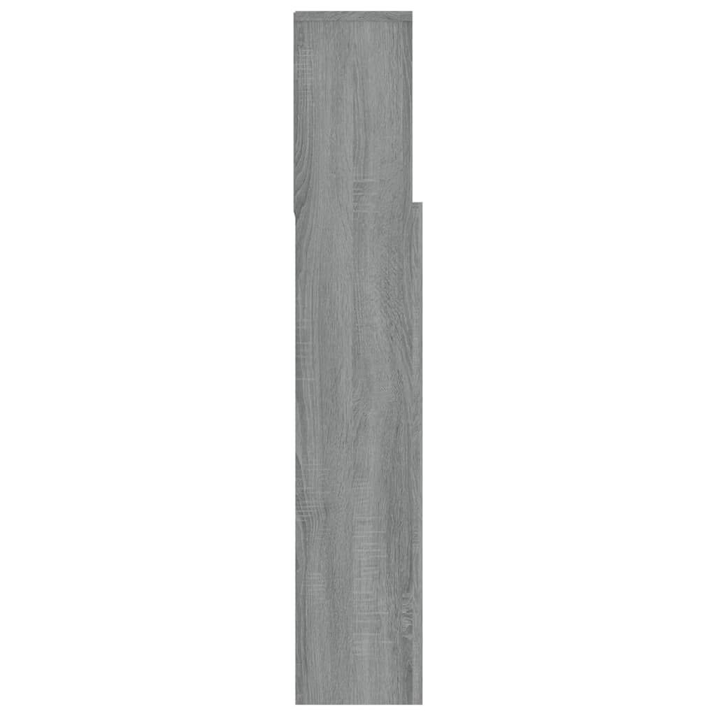 vidaXL Κεφαλάρι Με Αποθηκευτικό Χώρο Γκρι Sonoma 120x19x103,5 εκ.