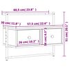 vidaXL Έπιπλο Τηλεόρασης Επιτοίχιο Sonoma Δρυς 60,5x30x51 εκ. Επ. Ξύλο