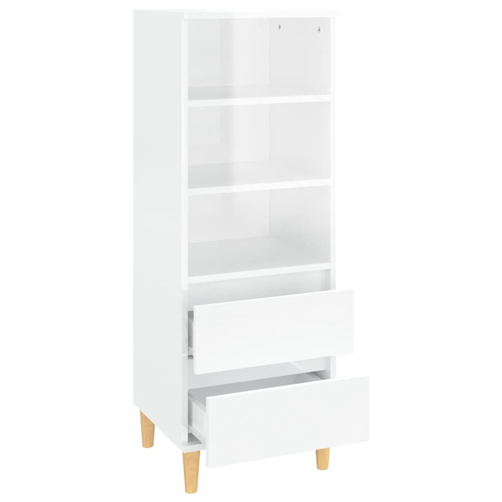 vidaXL Ντουλάπι Γυαλιστερό λευκό 40x36x110 εκ. από Επεξεργασμένο Ξύλο