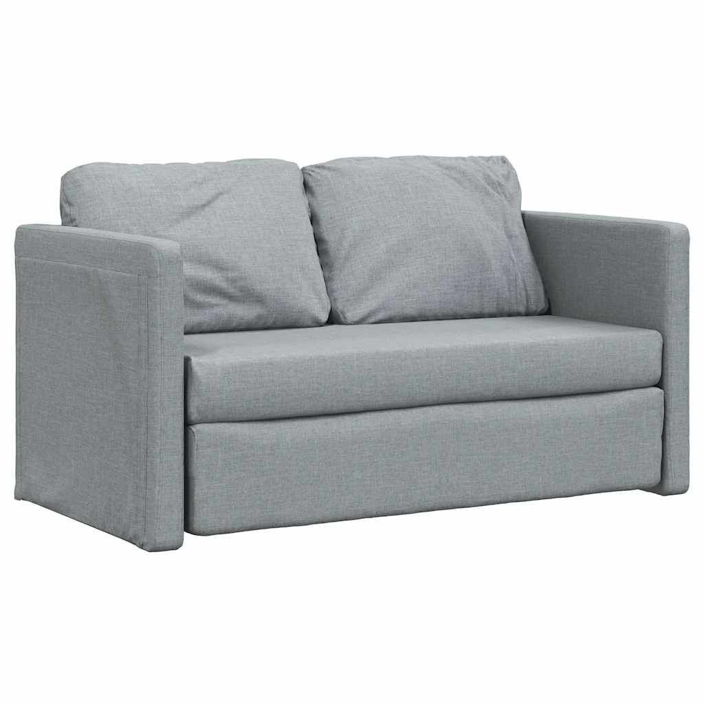 vidaXL Καναπές-Κρεβάτι Δαπέδου 2 σε 1 Αν. Γκρι 112x174x55 εκ. Ύφασμα