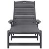 vidaXL Έπιπλα Χαλάρωσης Κήπου 2 pcs Ανοιχτό γκρι 53 x 195.5 x 30cm
