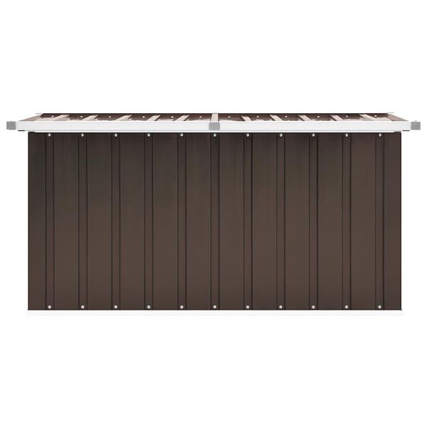 vidaXL Μπαούλο Αποθήκευσης Κήπου Καφέ 129 x 67 x 65 εκ.