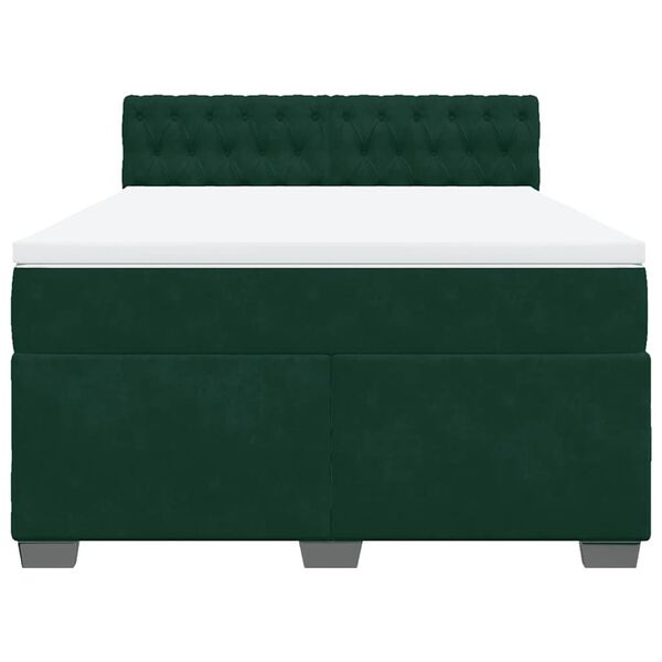 vidaXL &Kappa;&rho;&epsilon;&beta;ά&tau;&iota; Boxspring &mu;&epsilon; &Sigma;&tau;&rho;ώ&mu;&alpha; &Sigma;&kappa;&omicron;ύ&rho;&omicron; &Pi;&rho;ά&sigma;&iota;&nu;&omicron; 160x200&epsilon;&kappa;. &Beta;&epsilon;&lambda;&omicron;ύ&delta;&iota;&nu;&omicron;