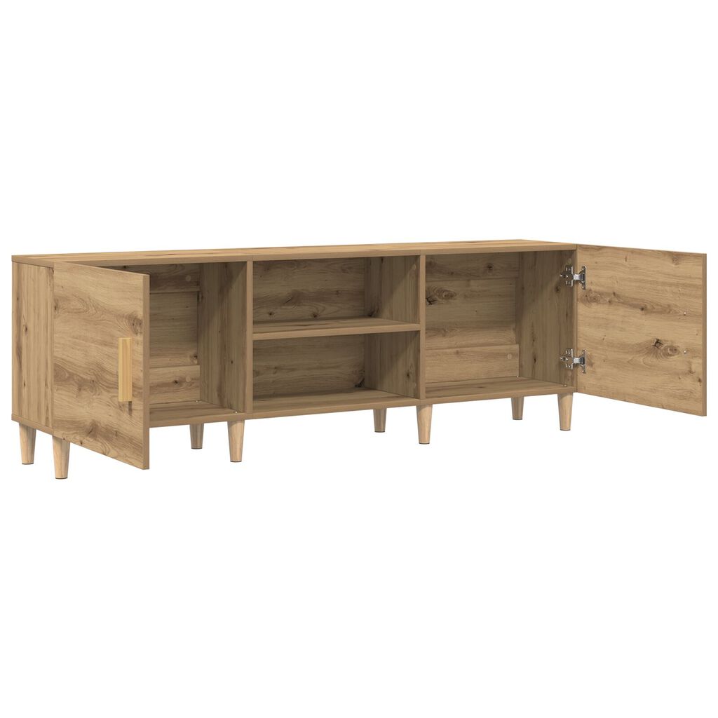 vidaXL Βάση τηλεόρασης σε Artisan Oak - 150x30x50 εκ - Κατασκευασμένη από τεχνικό ξύλο