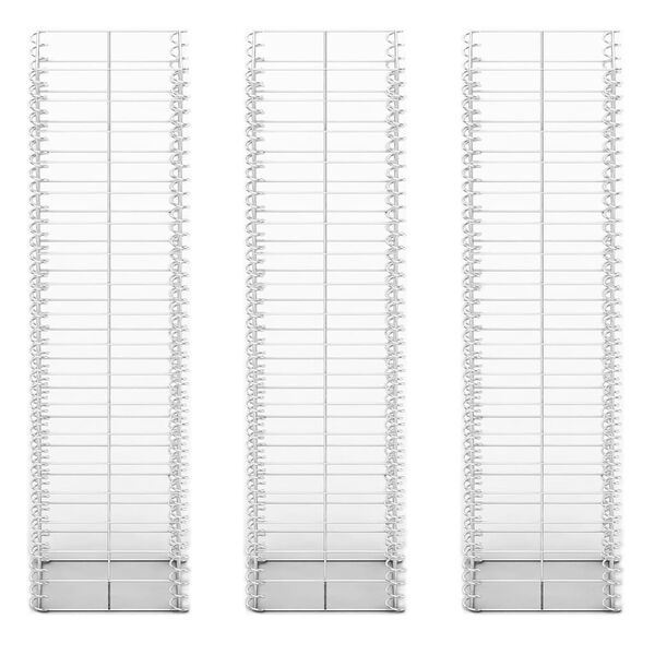 vidaXL Συρματοκιβώτια Σετ 3 τεμ. 25 x 25 x 100 εκ. Γαλβανισμένο Σύρμα