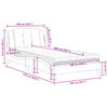 vidaXL Σκελετός Κρεβατιού Χωρίς Στρώμα Zadar Καφέ 100x200 εκ. από Συνθετικό Δέρμα