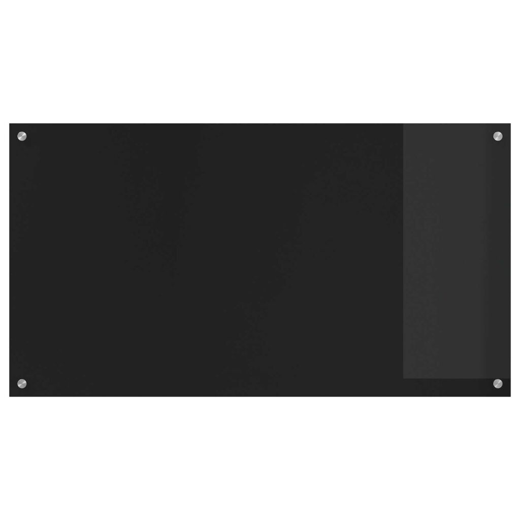 vidaXL Μαύρος Κουζίνας Πίνακας 110x60x0,6 εκ Γυαλί Ανθρακα