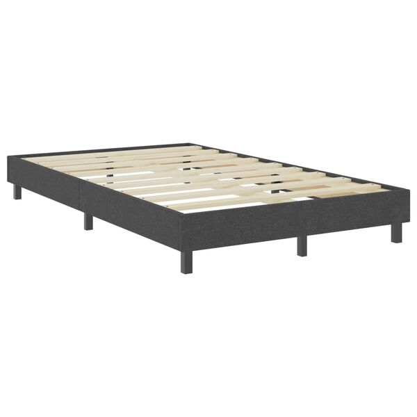 vidaXL Πλαίσιο Κρεβατιού Boxspring Γκρι 120 x 200 εκ. Υφασμάτινο