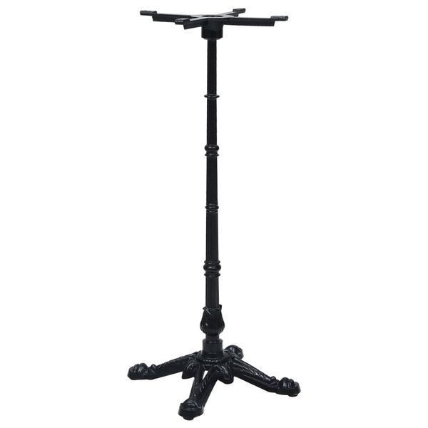 vidaXL Πόδι Τραπεζιού Bistro Μαύρο 52x52x108 εκ. από Χυτοσίδηρο