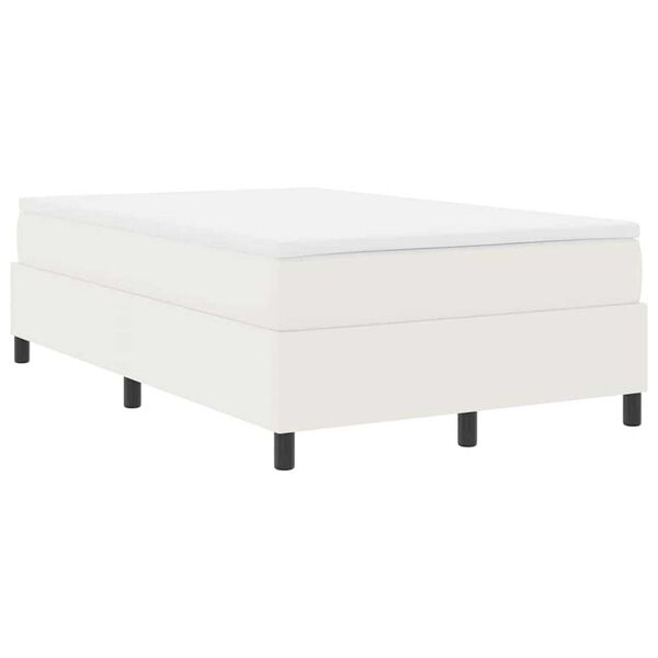 vidaXL Κρεβάτι με ελατήρια Κρεμ 120 x 200 cm Βελούδο