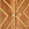 vidaXL Βοηθητικό Έπιπλο Καφέ/Μαύρο 60x33,5x75 εκ. Μασίφ Ξύλο Μάνγκο