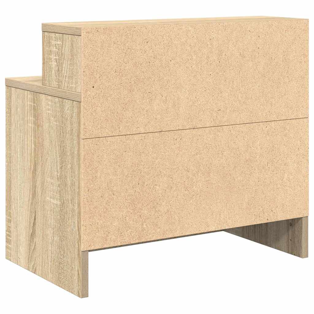 vidaXL Κομοδίνο με συρτάρι Sonoma Δρυς 51x31x47 εκ.
