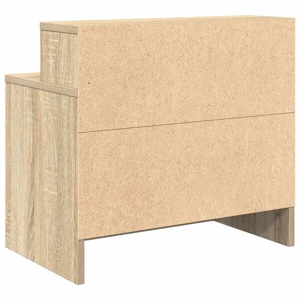 vidaXL Κομοδίνο με συρτάρι Sonoma Δρυς 51x31x47 εκ.