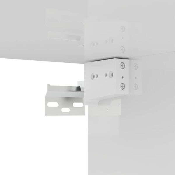 vidaXL Έπιπλο Τηλεόρασης Γυαλιστερό Λευκό 100x30x30 εκ. από Επεξ. Ξύλο