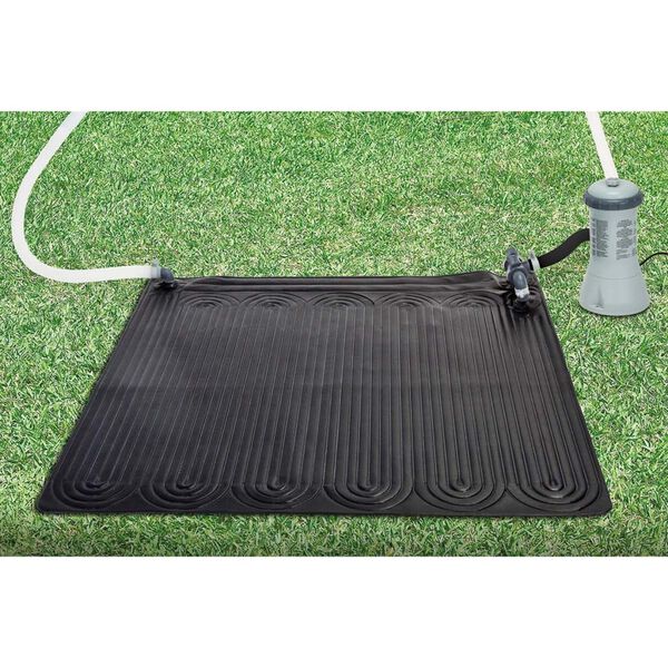 Intex Χαλάκι Ηλιακής Θέρμανσης Μαύρο 1,2 x 1,2 μ. από PVC 28685