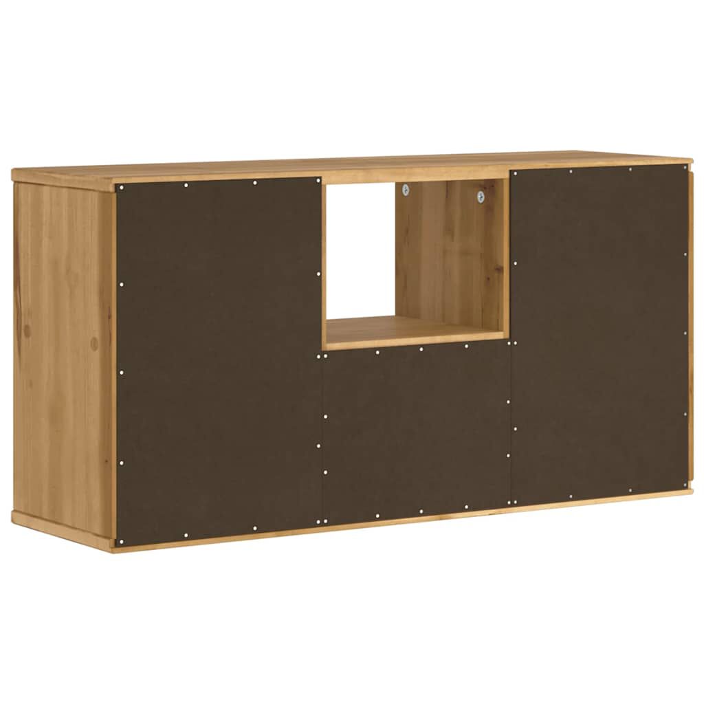 vidaXL Έπιπλο Τηλεόρασης με Συρτάρι ODDA 79x24x40εκ. Μασίφ Ξύλο Πεύκου