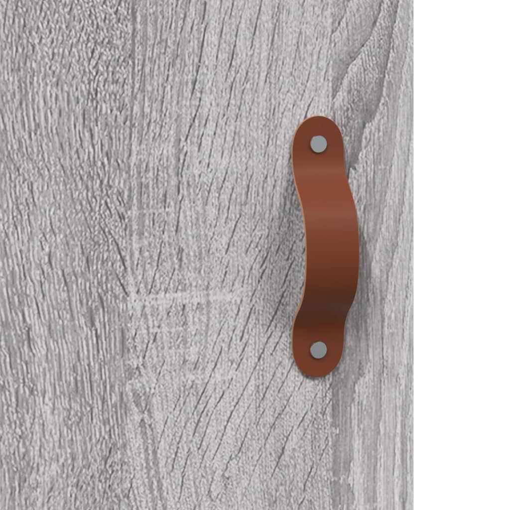 vidaXL Ντουλάπι Γκρι Sonoma 34,5x34x90 εκ. από Επεξεργασμένο Ξύλο