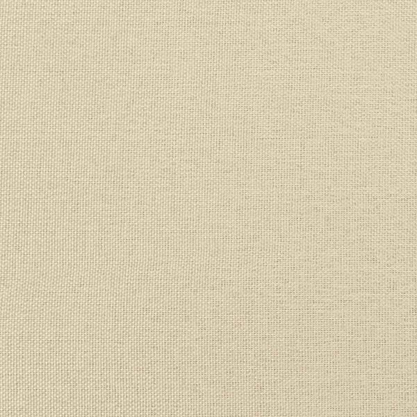 vidaXL Οθωμανικό Κρεβάτι με Στρώματα Κρέμα 200x200cm Ύφασμα