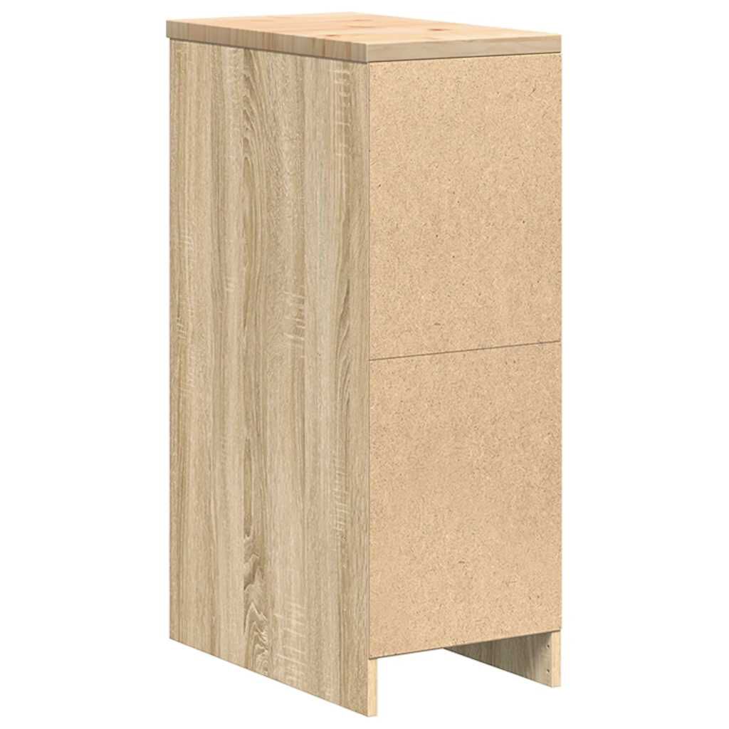 vidaXL ντουλάπι αποθήκευσης γκαράζ 30x51x85 εκ μασίφ ξύλο πεύκο