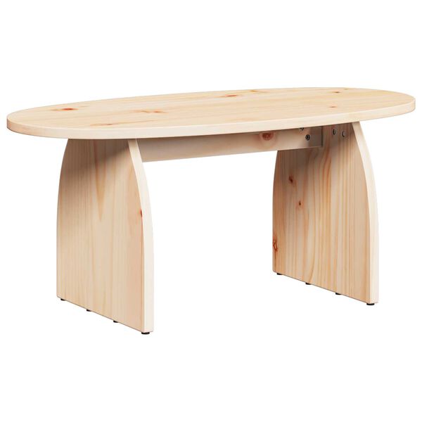 vidaXL Τραπεζάκι σαλονιού Φυσικό 80 x 40 x 35 cm Συμπαγές ξύλο πεύκου