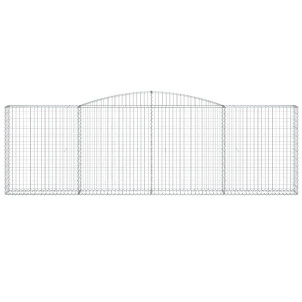 vidaXL Συρματοκιβώτια Τοξωτά 20 τεμ. 400x30x120/140 εκ. Γαλβαν. Ατσάλι