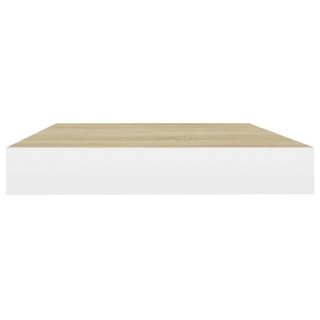 vidaXL Ράφι Τοίχου Δρυς/Άσπρο 40x23x3,8 εκ. MDF
