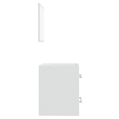 vidaXL Ντουλάπι Μπάνιου με Καθρέφτη Λευκό 41x38,5x48 εκ.