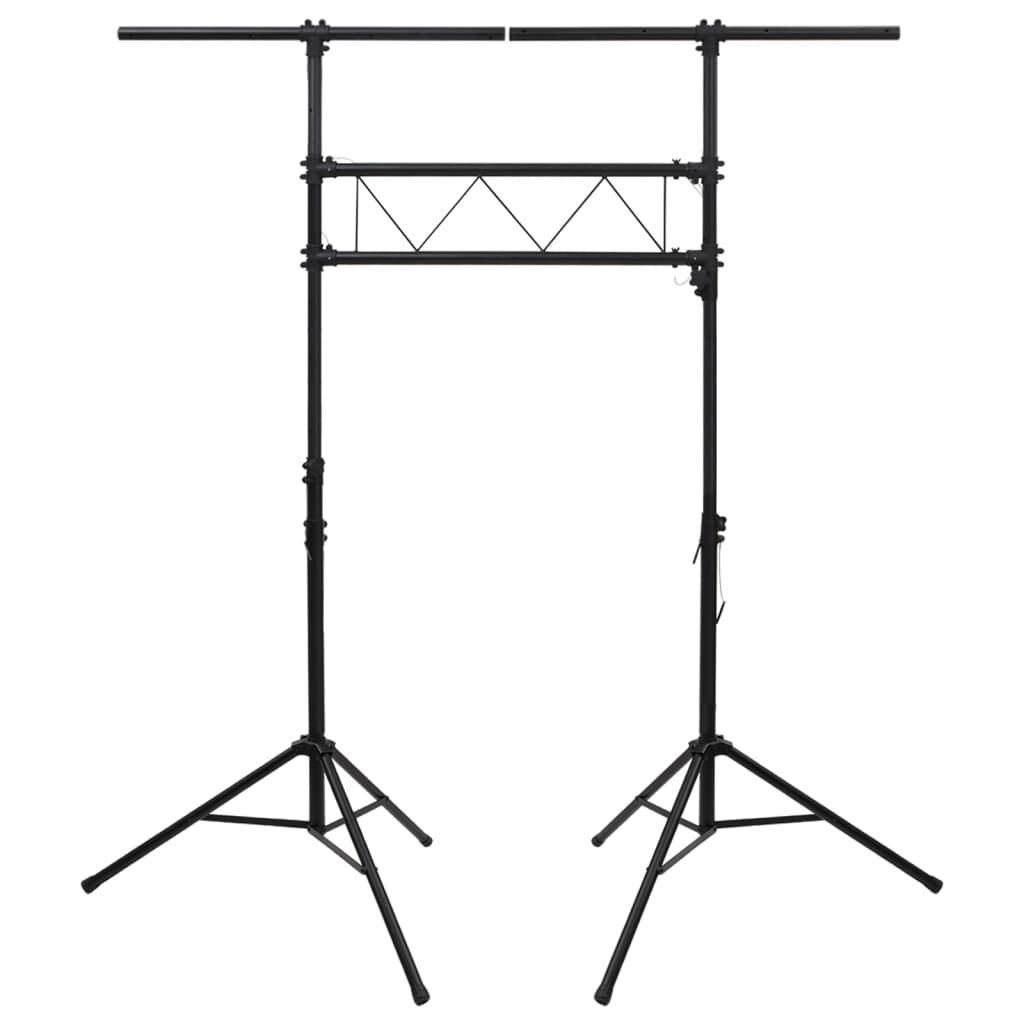 vidaXL Βάση Φωτισμού Μαύρη 238 x 115 x (180-300) εκ. Ατσάλινη