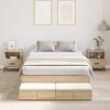vidaXL Κρεβάτι με αποθηκευτικό χώρο Δρύς Sonoma 226.5 x 120 x 31.5 εκ.