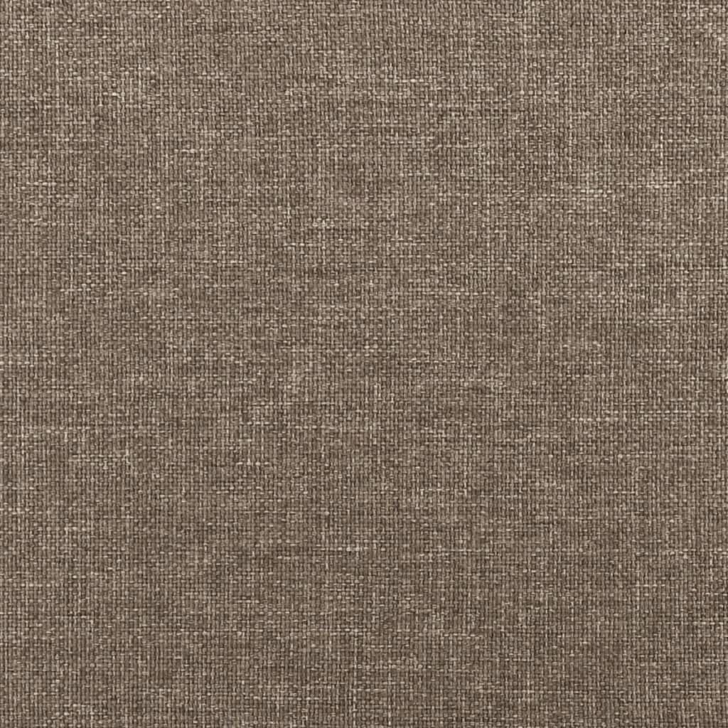 vidaXL Σκελετός Κρεβατιού Χωρίς Στρώμα Taupe 160x200 εκ. Υφασμάτινο