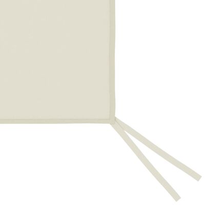 vidaXL Πλαϊνό Τοίχωμα για Κιόσκι με Παράθυρα Κρεμ 6 x 2 μ.
