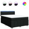 vidaXL &Kappa;&rho;&epsilon;&beta;ά&tau;&iota; Boxspring &mu;&epsilon; &Sigma;&tau;&rho;ώ&mu;&alpha; &Mu;&alpha;ύ&rho;&omicron; 140x190 &epsilon;&kappa;. &Upsilon;&phi;&alpha;&sigma;&mu;ά&tau;&iota;&nu;&omicron;