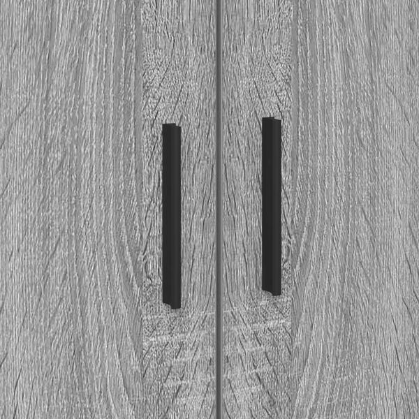 vidaXL Κρεβάτι με αποθηκευτικό χώρο Γκρι sonoma 100 x 200 cm