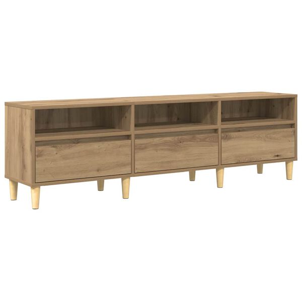 vidaXL &Nu;&tau;&omicron;&upsilon;&lambda;ά&pi;&iota; TV Artisan Oak 150 x 30 x 45 &epsilon;&kappa; &Epsilon;&pi;&epsilon;&xi;&epsilon;&rho;&gamma;&alpha;&sigma;&mu;έ&nu;&omicron; &xi;ύ&lambda;&omicron;