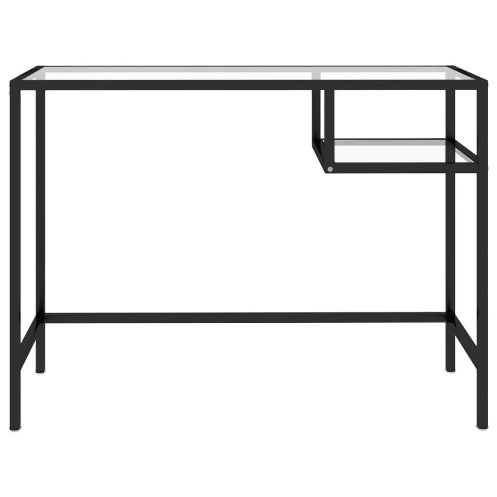 vidaXL Γραφείο Υπολογιστή Διάφανο 100 x 36 x 74 εκ. από Γυαλί