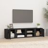 vidaXL Έπιπλα Τηλεόρασης 2 τεμ. Μαύρα 80x31,5x36εκ. Επεξεργασμένο Ξύλο