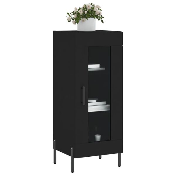 vidaXL Ντουλάπι Μαύρο 34,5 x 34 x 90 εκ. από Επεξεργασμένο Ξύλο