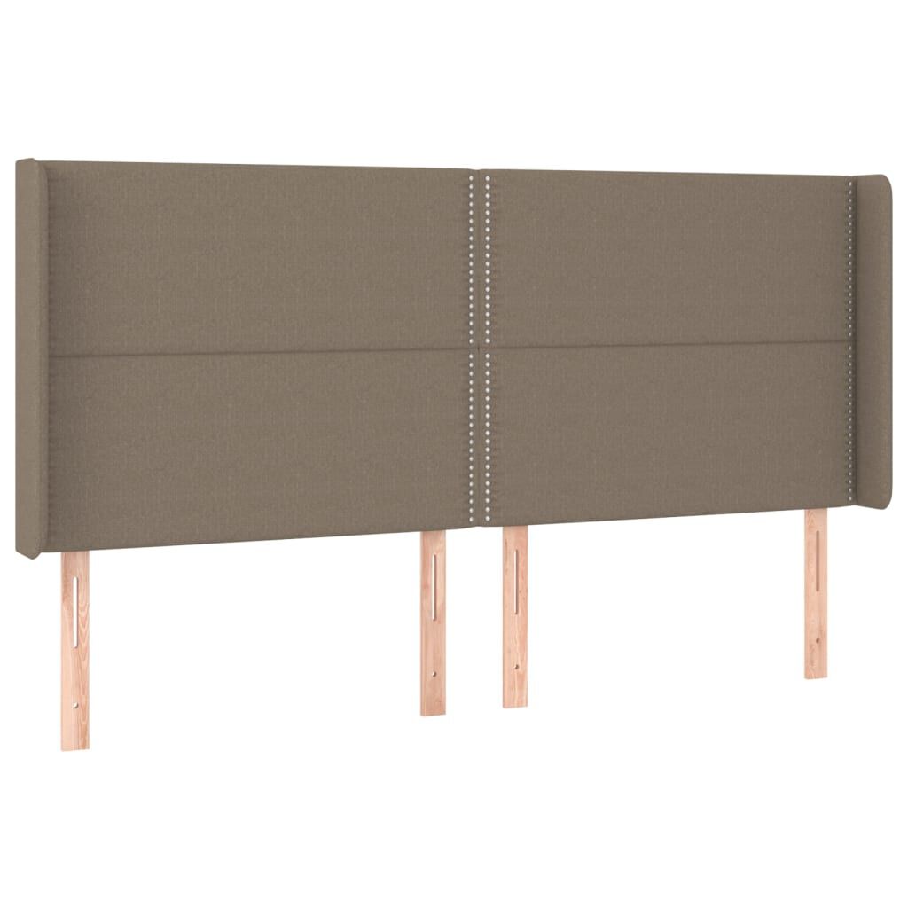 vidaXL Κεφαλάρι με Πτερύγια Taupe 183x16x118/128 εκ. Υφασμάτινο